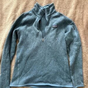 Patagonia Women's Teal Half-Zip Sweater